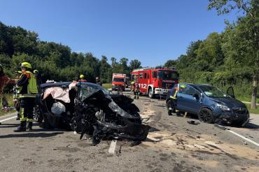 Das Bild zeigt den Unfallort.