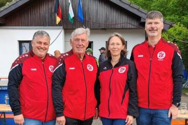 Die Vierer-Mannschaft (von links): Peter Rühl, Siegfried Krauth, Anita Steidl, Richard Helbing.