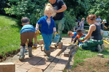 Weggestaltung Gartenweg