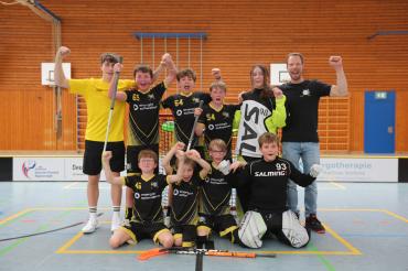 Die U13-Floorballer aus Nordheim blicken auf eine erfolgreiche Saison zurück.