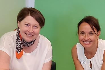 Stellvertretenden Landrätin Claudia Marb bei der Vorstellung des aktuellen AOK-Gesundheitsbericht durch die AOK-Direktorin Michaela Kluger (von links). 