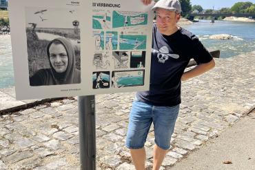 Künstler Christian Schmiedbauer. 