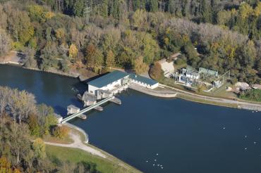 Das Kraftwerk in Rain. 