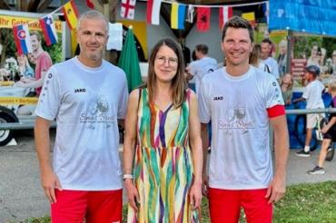 Organisatoren (v.l.): Sener Sahin, Birgit Huang (Diakonie Donau-Ries) und Oberbürgermeister David Wittner.