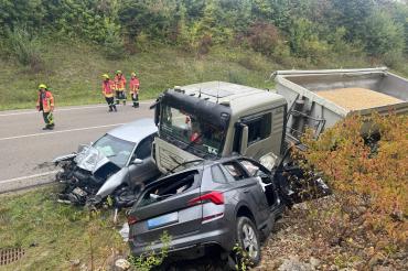 Das Bild  zeigt die Unfallstelle