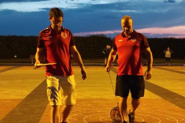 Frank van Baalen und Markus Reiner in der Konzentrationsphase.