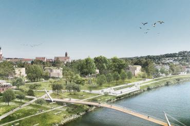 Vogelperspektive Donaupark 