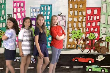 Auf dem Bild zu sehen (von links): Margherita Pelosi, Emely Reiber, Bianca Gebele, Sofia Ledergos. 