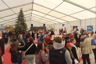 Die City Initiative Donauwörth war ein beliebter Anlaufpunkt auf der Donauries-Ausstellung.