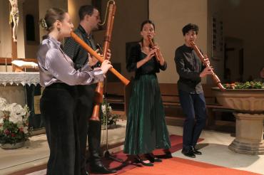 Das Freiburger Blockflötenensembles Feuervogel. 