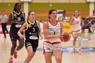 Nicole Fransson (hier gegen Hannover) ging zusammen mit ihren Eigner Angels an und übers körperliche Limit.