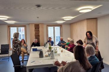 Die Besucherinnen und Besucher der Aromapflege hatten die Möglichkeit, wohltuende Düfte und neue Pflegeprodukte kennenzulernen. 