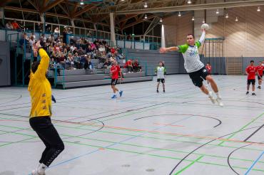 Andreas Jung (Nr. 7) konnte in der vergangenen Partie drei Tore erzielen. 
