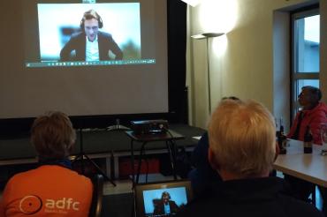 Der Jurist des ADFC war per Videokonferenz aus Berlin zugeschaltet