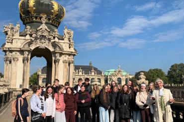 Schülergruppe aus Nördlingen und Olmütz.