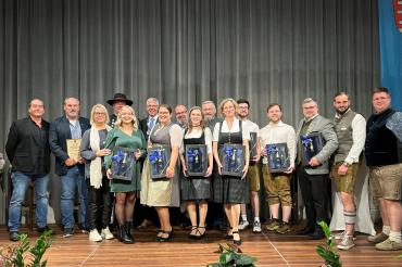 Alle ausgezeichneten Ehrenamtlichen und Sportler*innen, die am 16. Oktober 2025 eine Ehrung erhielten.