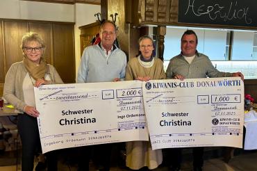 Kiwanis Spendenübergabe