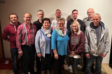 Hintere Reihe v.l.: Martin Blaschek, Manfred Pollaschek, Andy Weiher, Dominc Weiher, Hans Lettenbauer Vordere Reihe v.l.: Manfred Blaschek Elisabeth Wiedenmann, Jutta Blaschek, Jasmine Hanke Markus Schmied