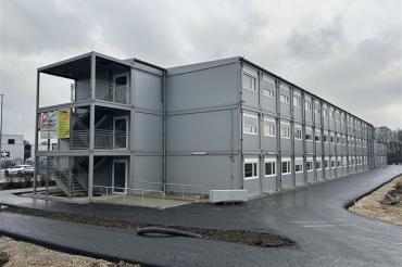 In der Interimsschule werden die Schülerinnen und Schüler während des Neubaus unterrichtet. 