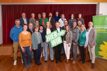 Die Kandidaten des Bündnis 90/Die Grünen für die Wahl des Donau-Rieser Kreistags. 
