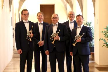 Das Bild zeigt das Bachtrompeten-Ensemble Oettingen.
