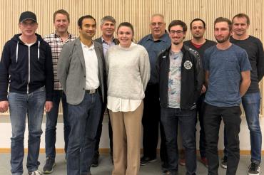 V.l.n.r.: Matthias Christ, Michael Stark (Hauptstr. 36a), Marc Müller, Matthias Bühler, Melanie Frey, Wolfgang Sperl, Matthias Fröhlich, Manfred Pfauth, Simon Fröhlich, Günter Fuchs