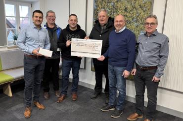 V.l.n.r.: Bürgermeister Christoph Schmidt, CSU-Vorstandsmitglied Herbert Baab, Stadtrat Bernd Spielberger, Altbürgermeister und Kreisrat Wolfgang Kilian, CSU-Vorstandsmitglied Erich Reichenmeier und Stadtkämmerer Wolfgang Stegmüller.