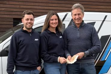 V.l.n.r.: Marco Pattermann-Steib, Melissa Steib, Martin Oberman