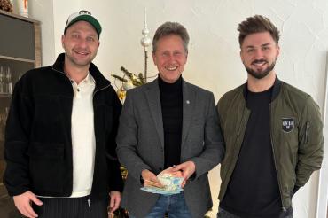 Das Bild zeigt (v.l.) Michael Hieger, Martin Oberman und Sebastian Hieger.