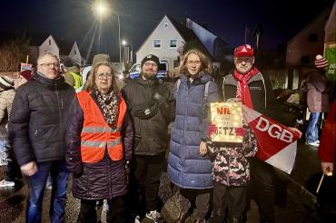 v.l.n.r.: Diakon Oliver Stutzky, Uschi Böhm, Leon Florian, Eva Lettenbauer, Werner Hafner