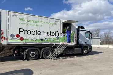 Schadstoffmobil unterwegs