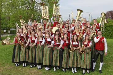 Die Vereinigte Musikkapelle Tapfheim. 
