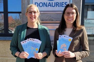 Die Ansprechpartnerinnen der neuen Angebote, Caroline Wagner und Verena Gayer. 