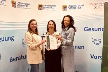 Von links nach rechts abgebildet: Julia Lux, Michaela Kluger, Heike Meyr