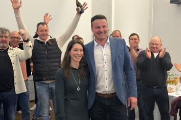 Stephan Kreuzer wird in Mertingen neuer Bürgermeister. 