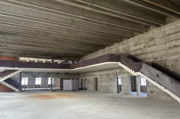 Das Gebäude ist nun vollständig entkernt. 