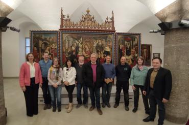 Von links: Zweite Bürgermeisterin Rita Ortler, Andreas Trümper, Christine Schüle, Roswitha Feil, Jörg Mayer-Karstadt, Dr. Rainer Merz, Michael Eßmann, Markus Steinhöfer, Helga Eger-Geiger und Daniel Wizinger (Leiter Sachgebiet Tourismus und Veranstaltungen). 