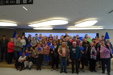 Teilnehmer der Reise im Europaparlament