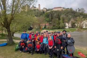 24 Teilnehmerinnen und Teilnehmer gingen beim traditionellen Anpaddeln an den Start