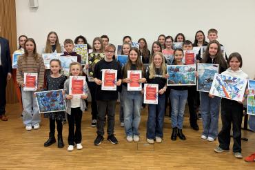 Gruppenbild Jugendwettbewerb Raiffeisen-Volksbanken Ries