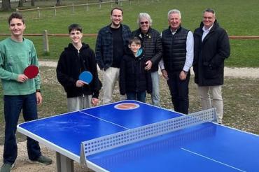 Bild von rechts nach links: Peter Naumann, Oliver Lang, Johann Streitberger, Carsten Assmann