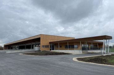 Der neue Recyclinghof in Nördlingen kurz nach der Fertigstellung.