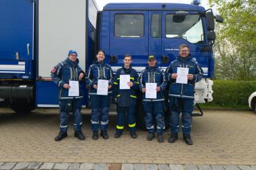 Auf dem Bild zu sehen (von Links: Roi Schäble, Anna Garisch, Simon Haas, Alexander Stutz, Walter Kempfle).