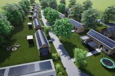 Auf einem rund 12.800 m² großen Grundstück zwischen Ortskern und Bahnhof Hoppingen sollen rund 20 Tinyhäuser entstehen.