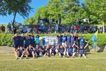 Die SG Amerdingen/Hohenaltheim feiert am letzten Spiel den Meistertitel in der A-Klasse Nord 2.