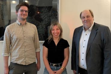V.l.n.r.:  Alexander Kneißl, künftig 1. Vorstand, Elisabeth Wedel (Stellvertreterin) und Thomas Stowasser bisheriger SPD-Vorstand