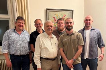Von links: Stv. Obermeister Manfred Podersaunig, Stv. Obermeister Rolf Röttinger, Obermeister Franz Rebele, Michael Kotz, Philipp Bräutigam, Wolfgang Lachner – es fehlen Georg Eger und Ulrich Gerstner