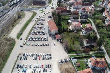 Döderleinparkplatz von oben