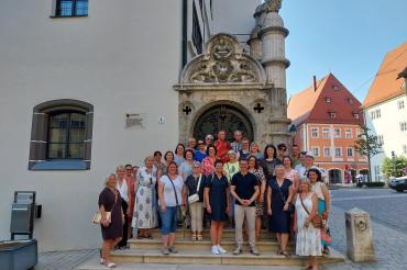 Mitglieder des Netzwerks „Unternehmerfrauen im Handwerk“ (UFH) Härtsfeld-Ipf-Ries besuchten am 24. Juni das Nördlinger Rathaus.