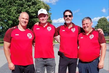 Von links: Markus Reiner, Mauritz van Baalen, Frank van Baalen, Peter Rühl